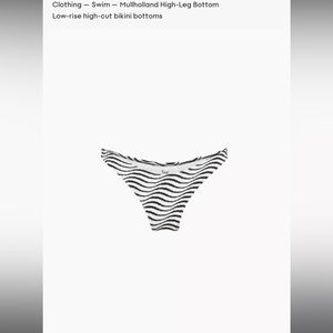 Aritzia TNA Mulholland swim bottoms. Size XS. NEVER WORN. NWT